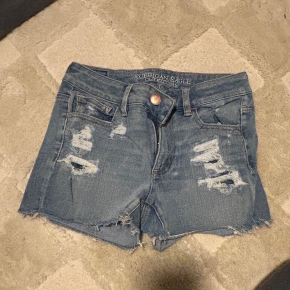 Distressed Denim Shorts - Picture 1 of 3